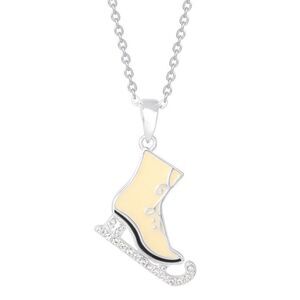 Official Disney Frozen Fine Jewelry Collection IceSkate Necklace 18”